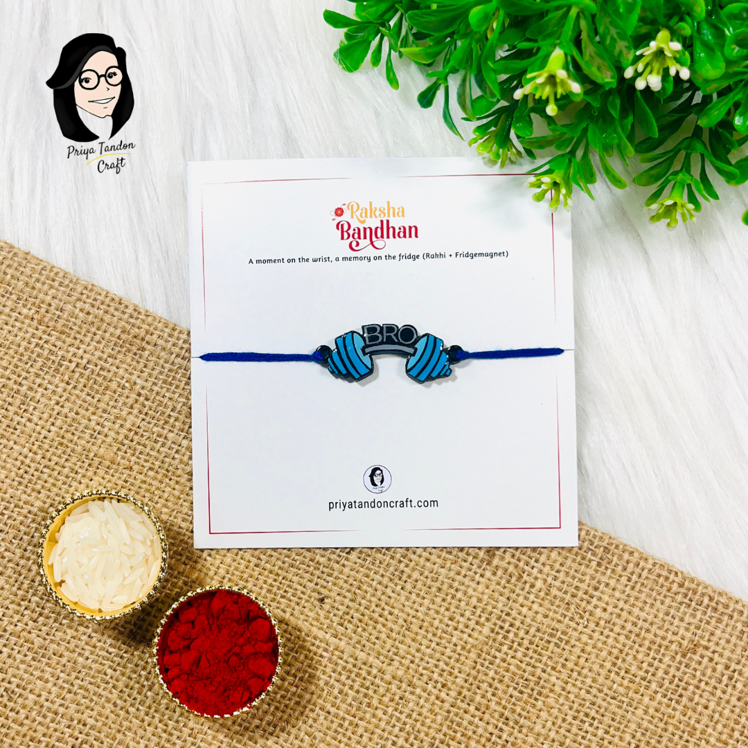 'GYM Bro' Rakhi For Gym Lovers (Fridge Magnet)