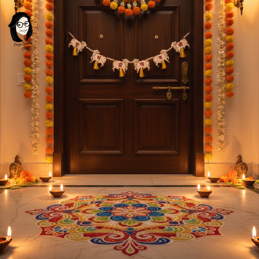 Hand painted Cow Pichwai Toran for Diwali Home Decor