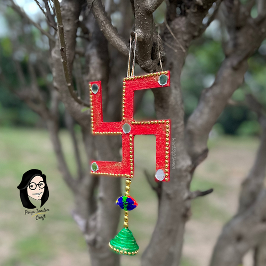 Red Swastik For Diwali Decor