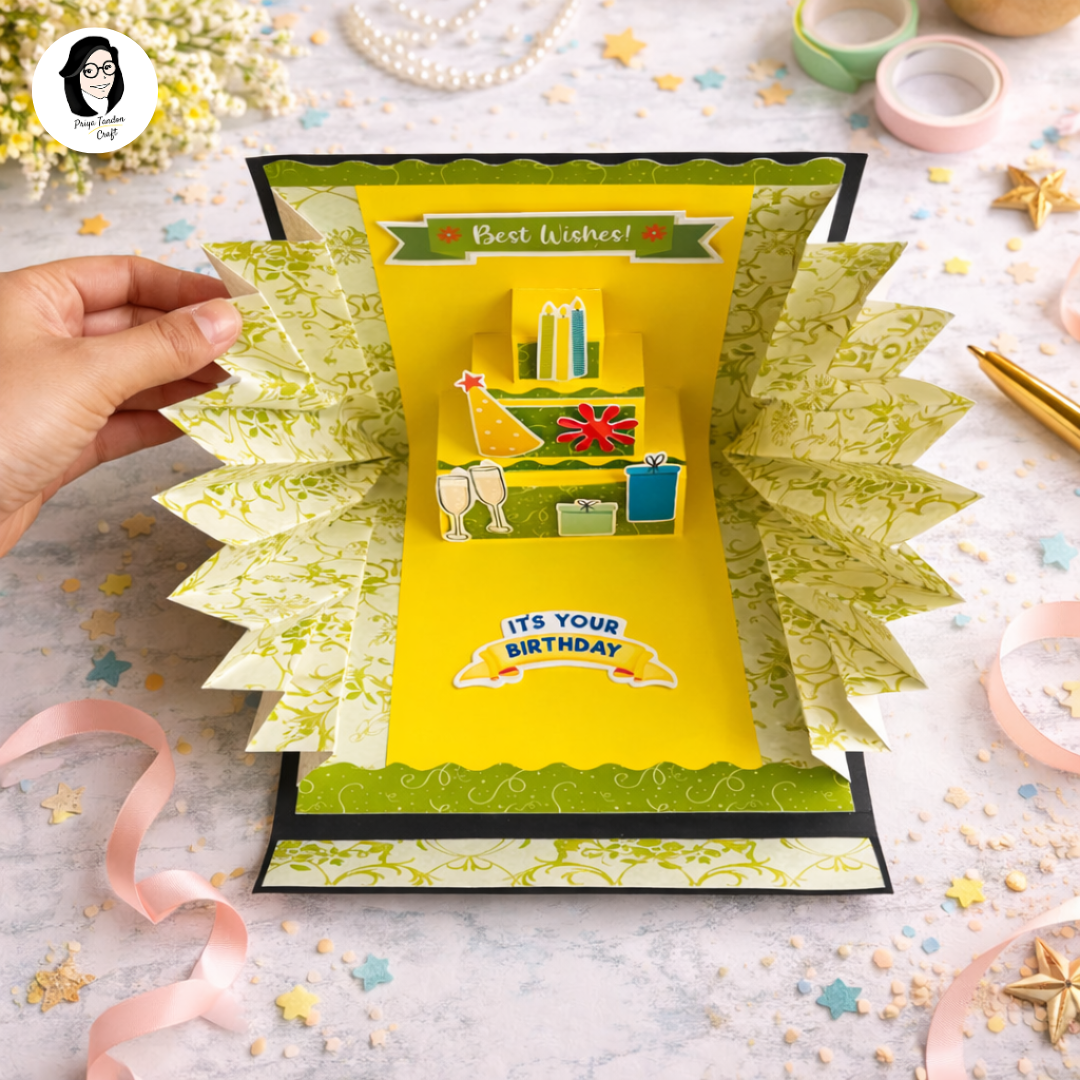 3D Pop-Up Birthday Card - Best Wishes!