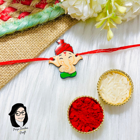 Handmade 'Lord Ganesha' Rakhi (Fridge Magnet)
