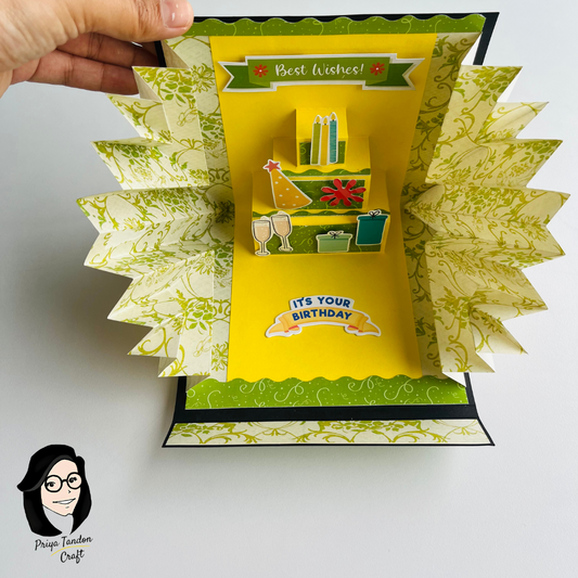 3D Pop-Up Birthday Card - Best Wishes!