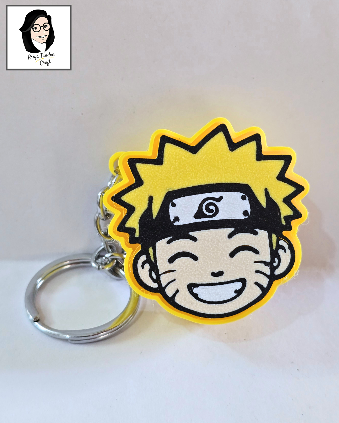 3D-Printed 'Anime Naruto' Clicker Fidget Toy (Key Chain)
