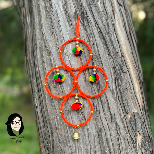 Wall Hanging from Bangles for Diwali