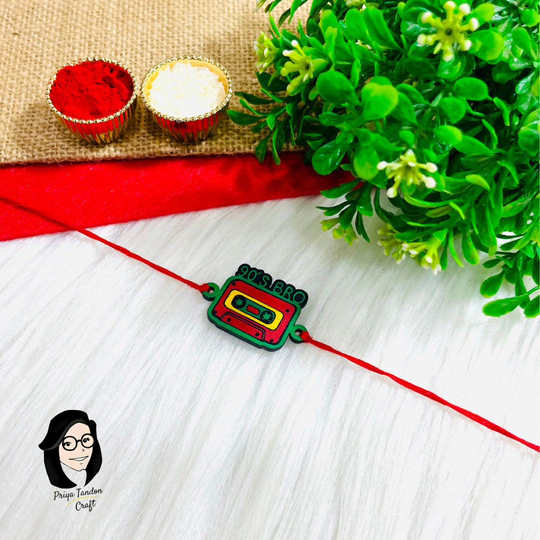 Handmade '90s Bro Rakhi (Fridge Magnet)