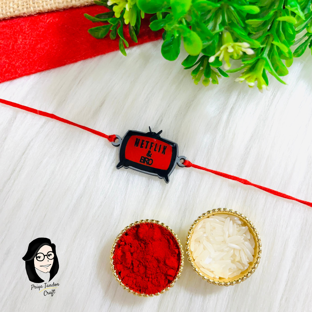 Hanmade Netflix Bro Rakhi (Fridge Magnet)