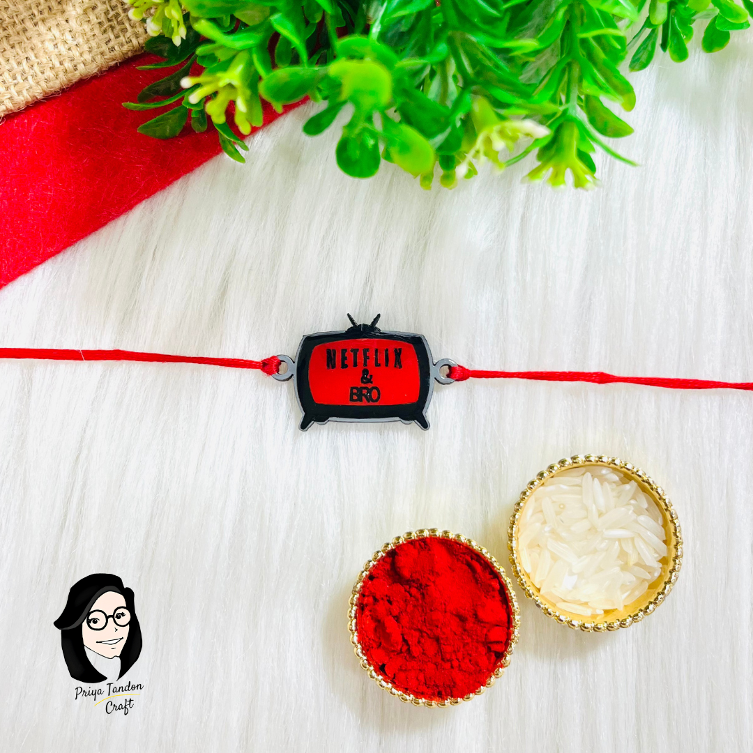 Hanmade Netflix Bro Rakhi (Fridge Magnet)