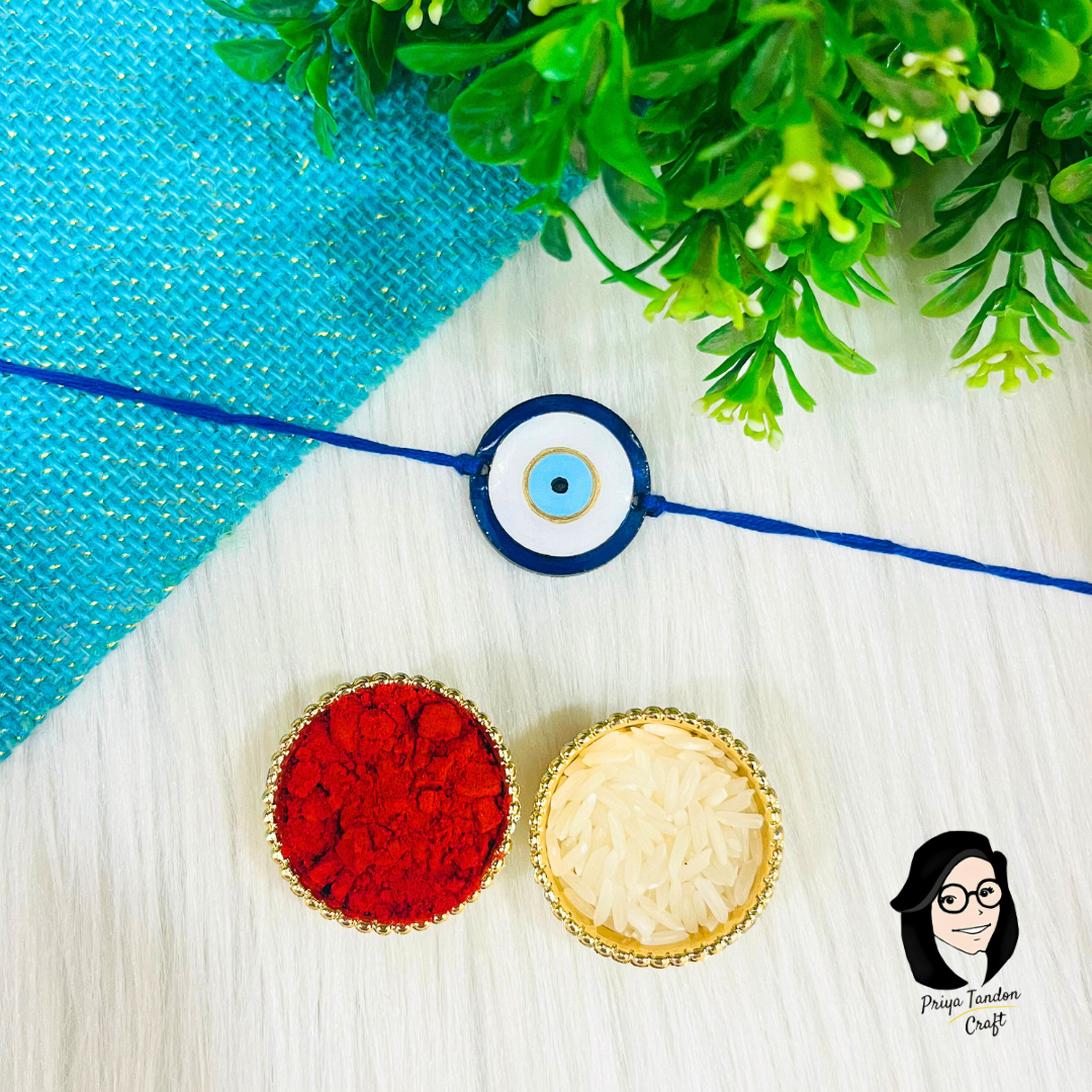 Handmade Evil Eye Rakhi (Fridge Magnet) - Best Seller!