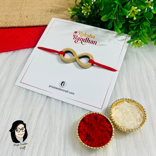 Handmade Infinity Rakhi (Fridge Magnet)