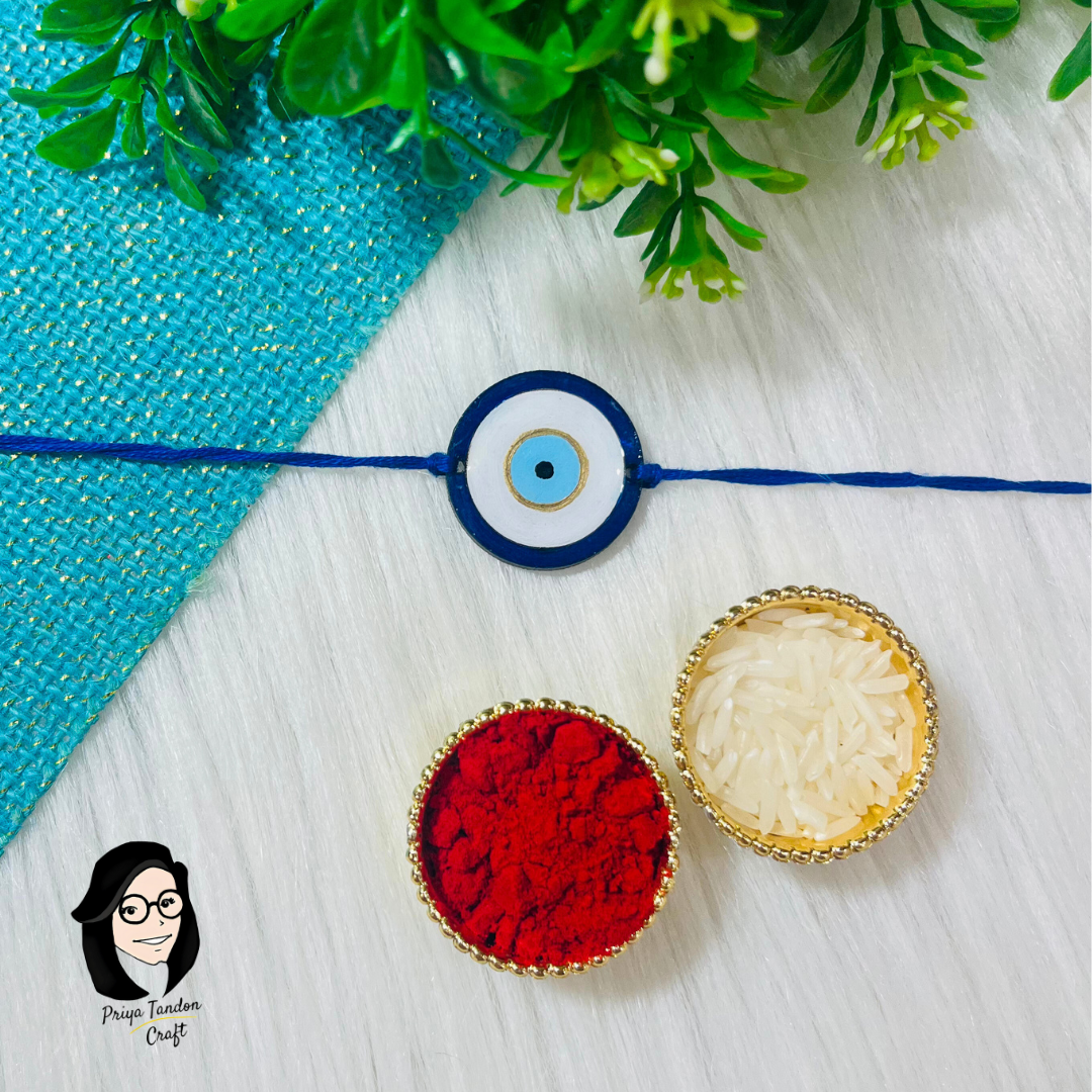 Handmade Evil Eye Rakhi (Fridge Magnet) - Best Seller!