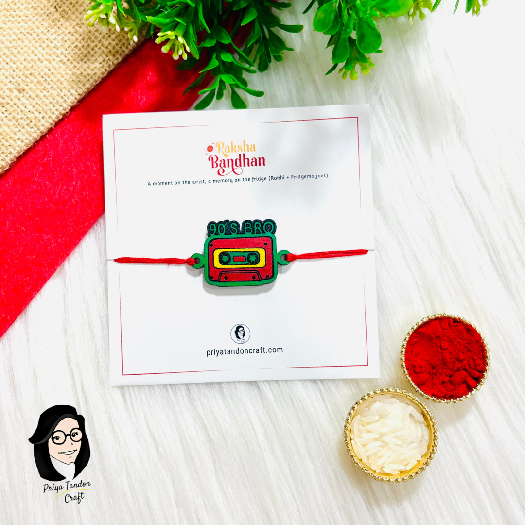 Handmade '90s Bro Rakhi (Fridge Magnet)