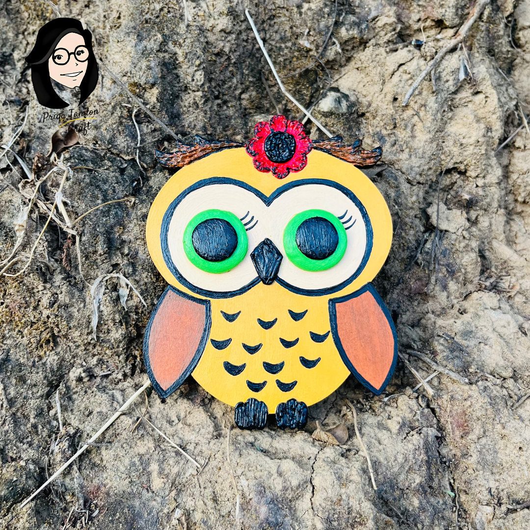 Cute Owl 3D Fridge Magnet