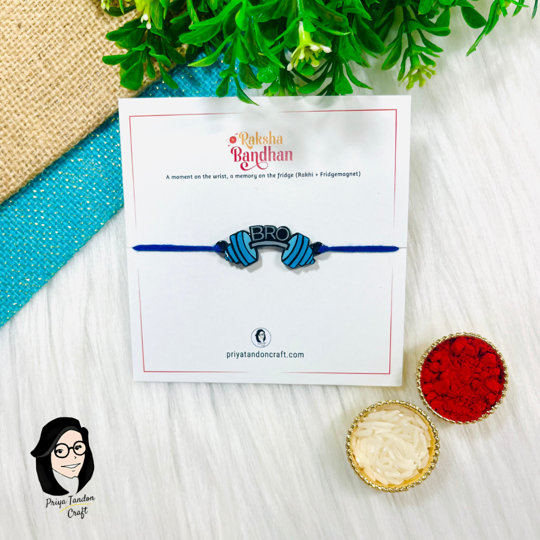 'GYM Bro' Rakhi For Gym Lovers (Fridge Magnet)