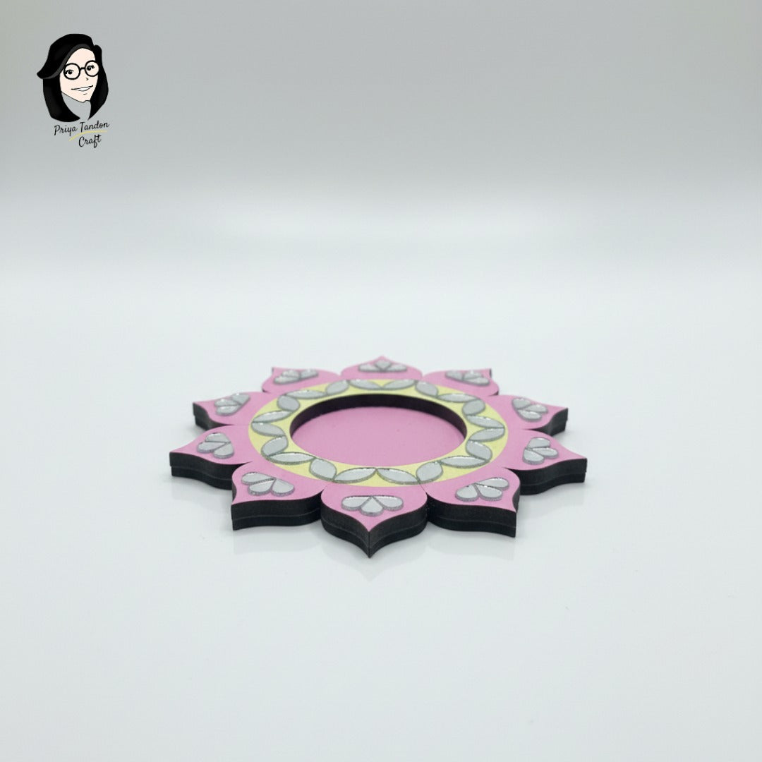 Floral Tealight Candle Holder for Diwali Decor