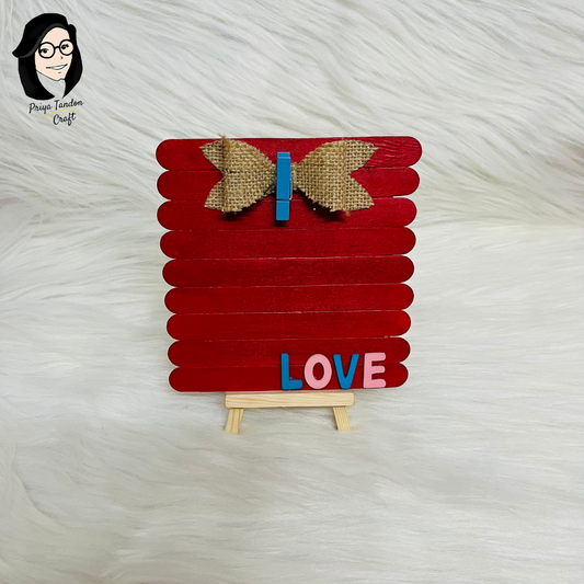 LOVE Theme Handmade Photo Holder