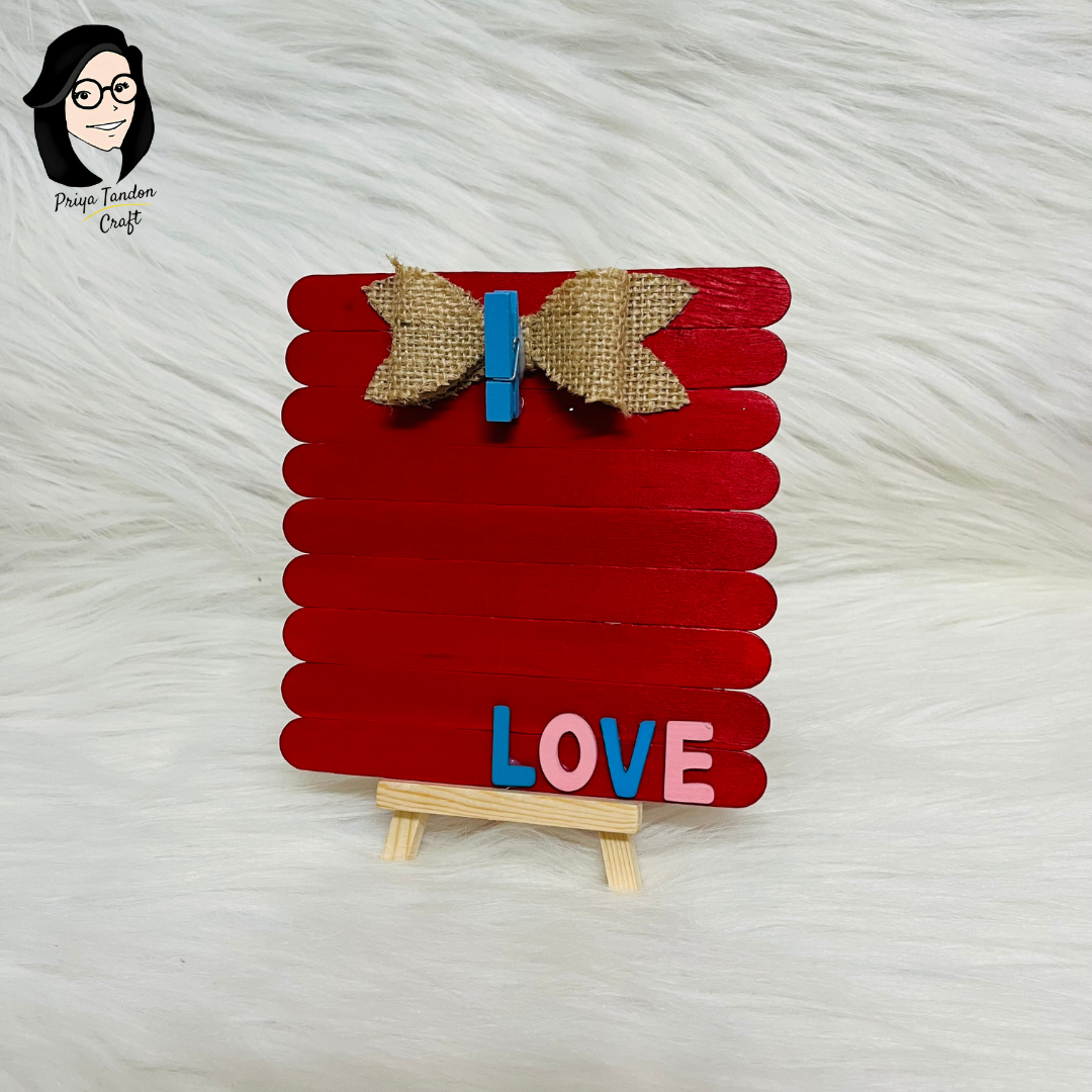 LOVE Theme Handmade Photo Holder