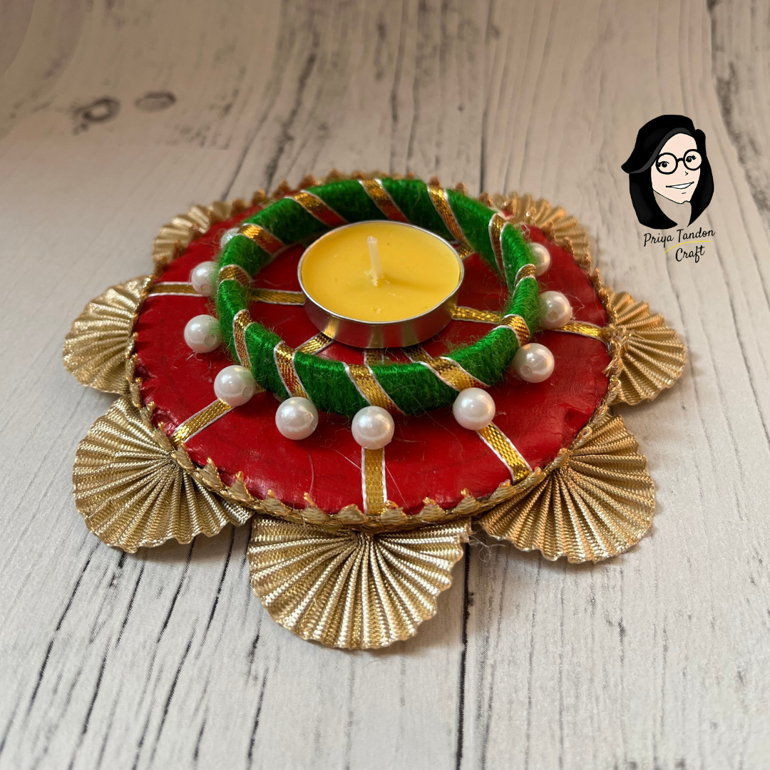 Tea-Light Candle Holder - Handmade by Priya Tandon