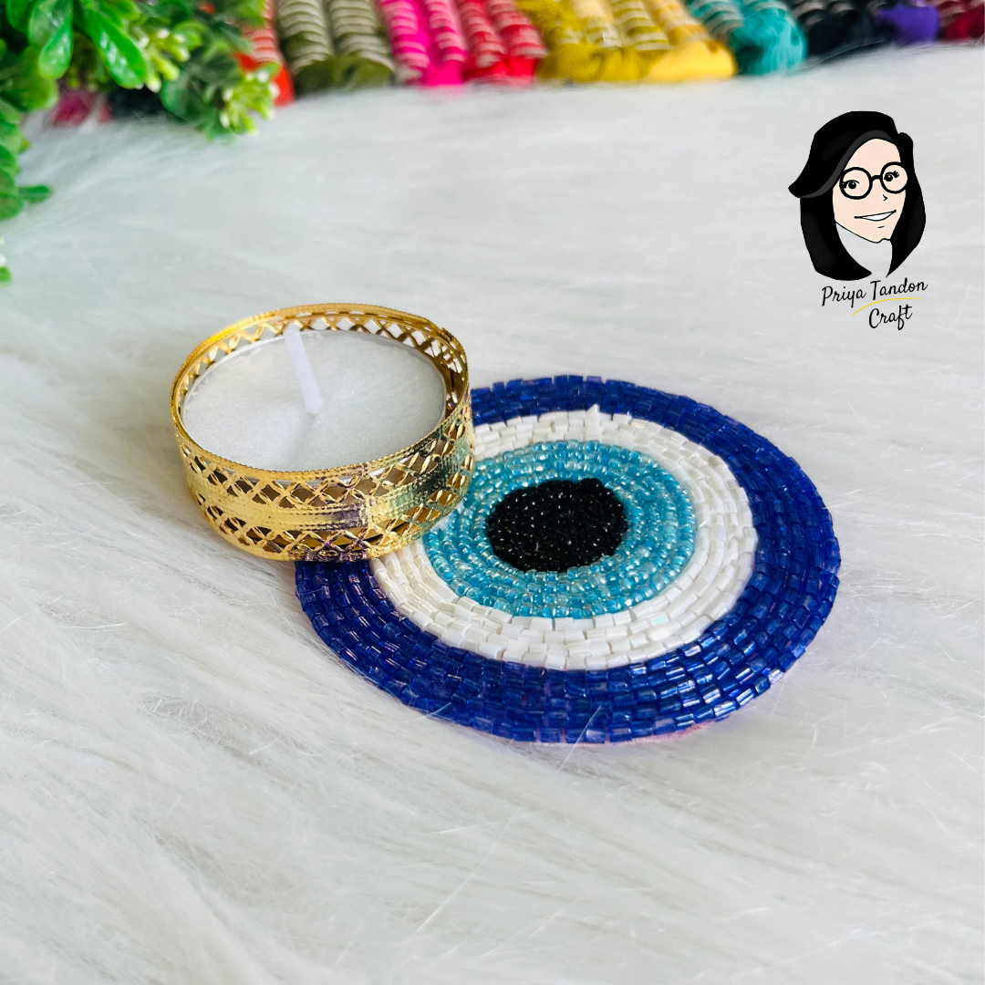 Evil Eye Tea Light Candle Holder (Set of 2)