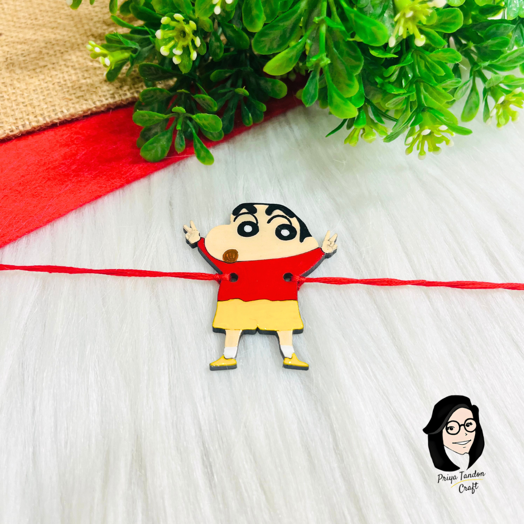 Handmade Shinchan Rakhi (Fridge Magnet)
