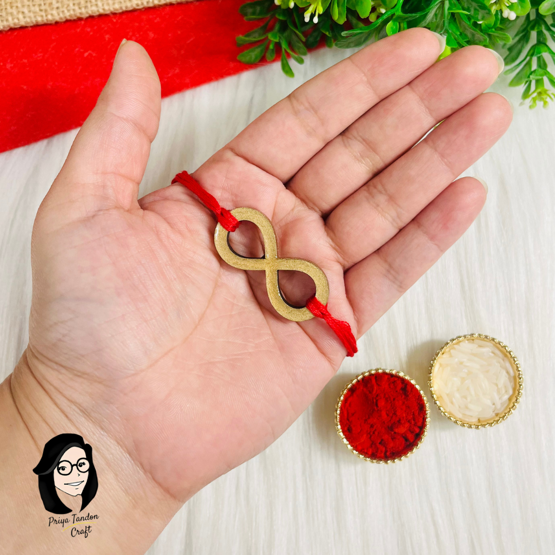 Handmade Infinity Rakhi (Fridge Magnet)