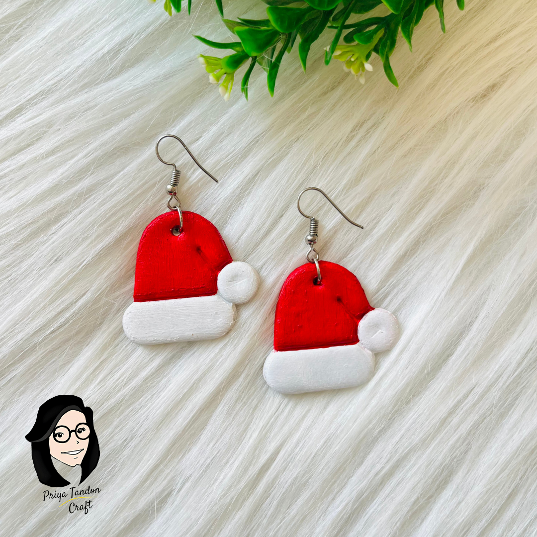 Christmas Cap Earrings