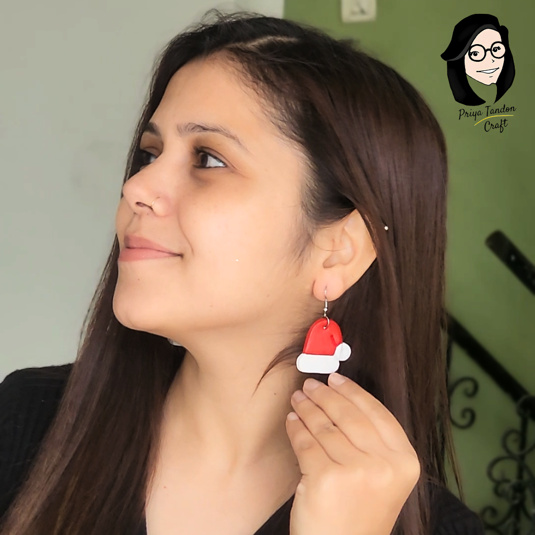 Christmas Cap Earrings