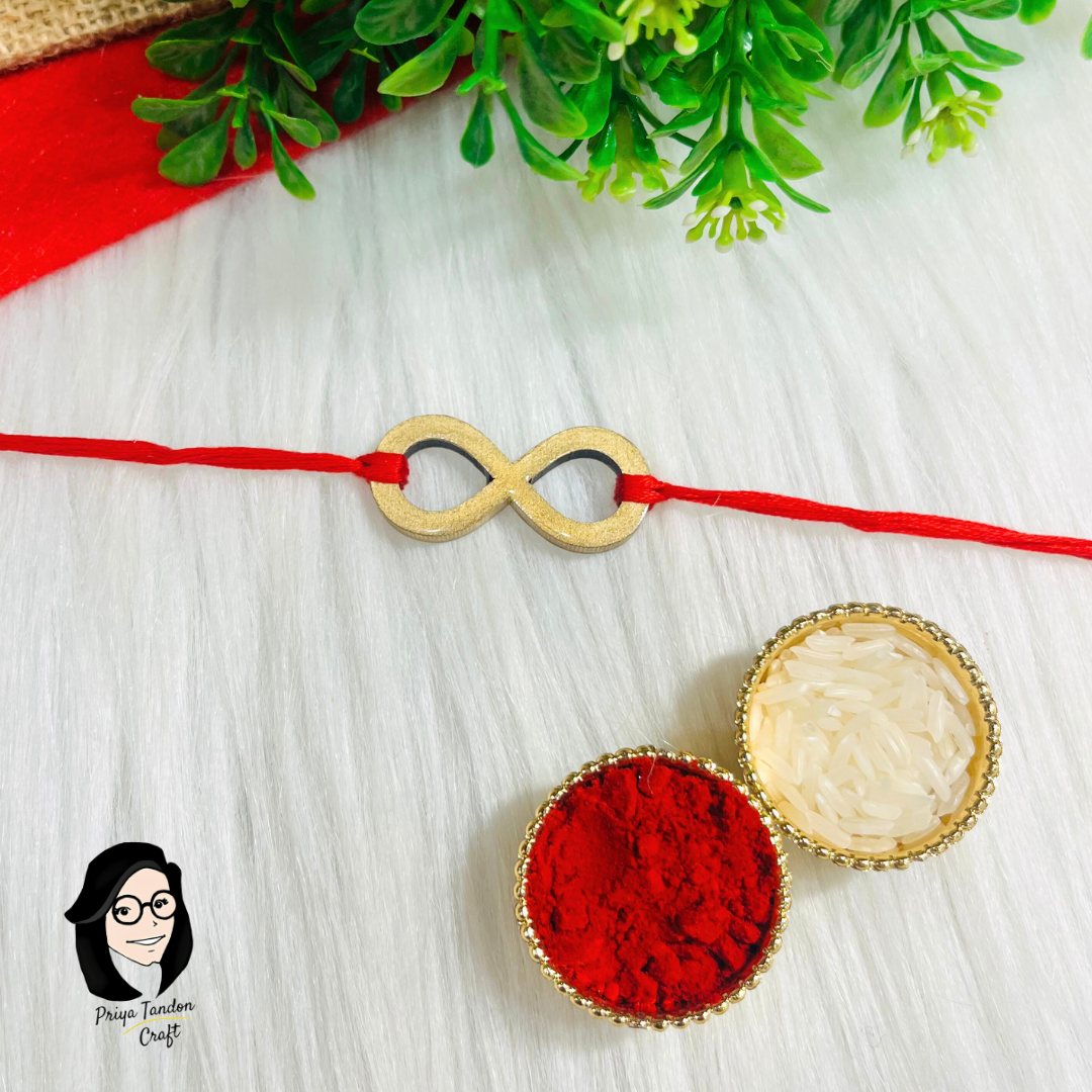 Handmade Infinity Rakhi (Fridge Magnet)