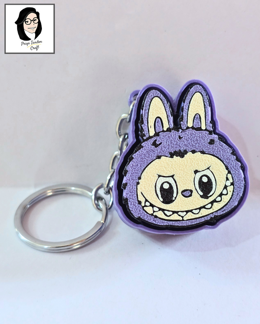 3D-Printed 'Labubu' Clicker Fidget Toy (Key Chain)