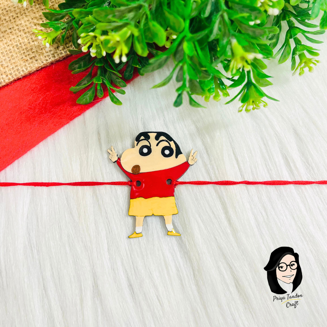 Handmade Shinchan Rakhi (Fridge Magnet)