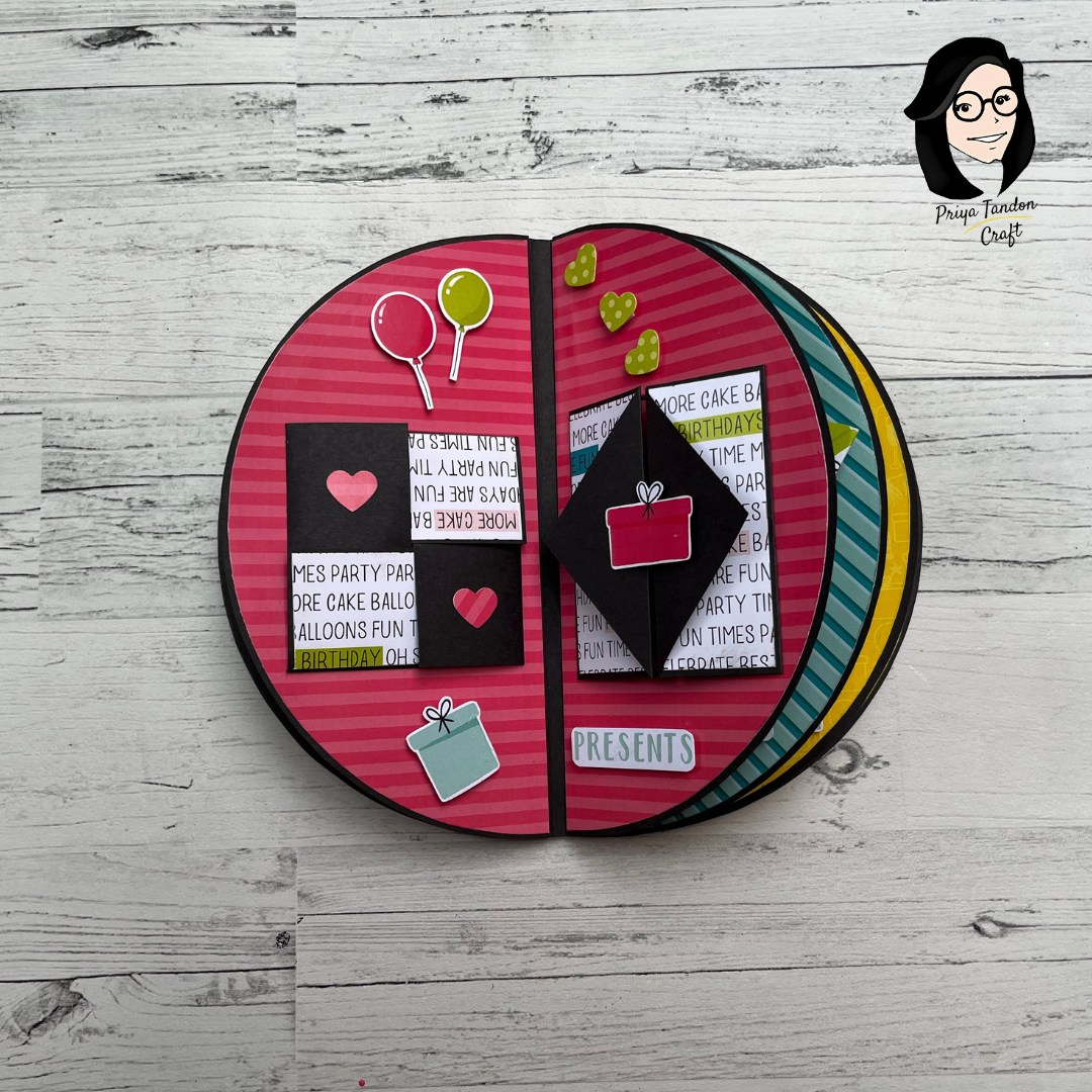 Circular Happy Birthday Scrapbook