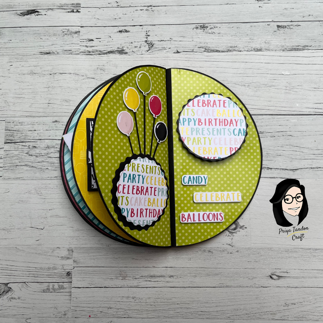 Circular Happy Birthday Scrapbook