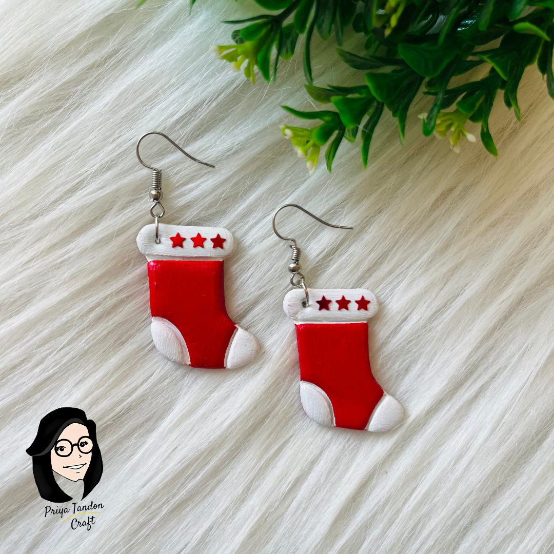 Christmas Socks Earrings