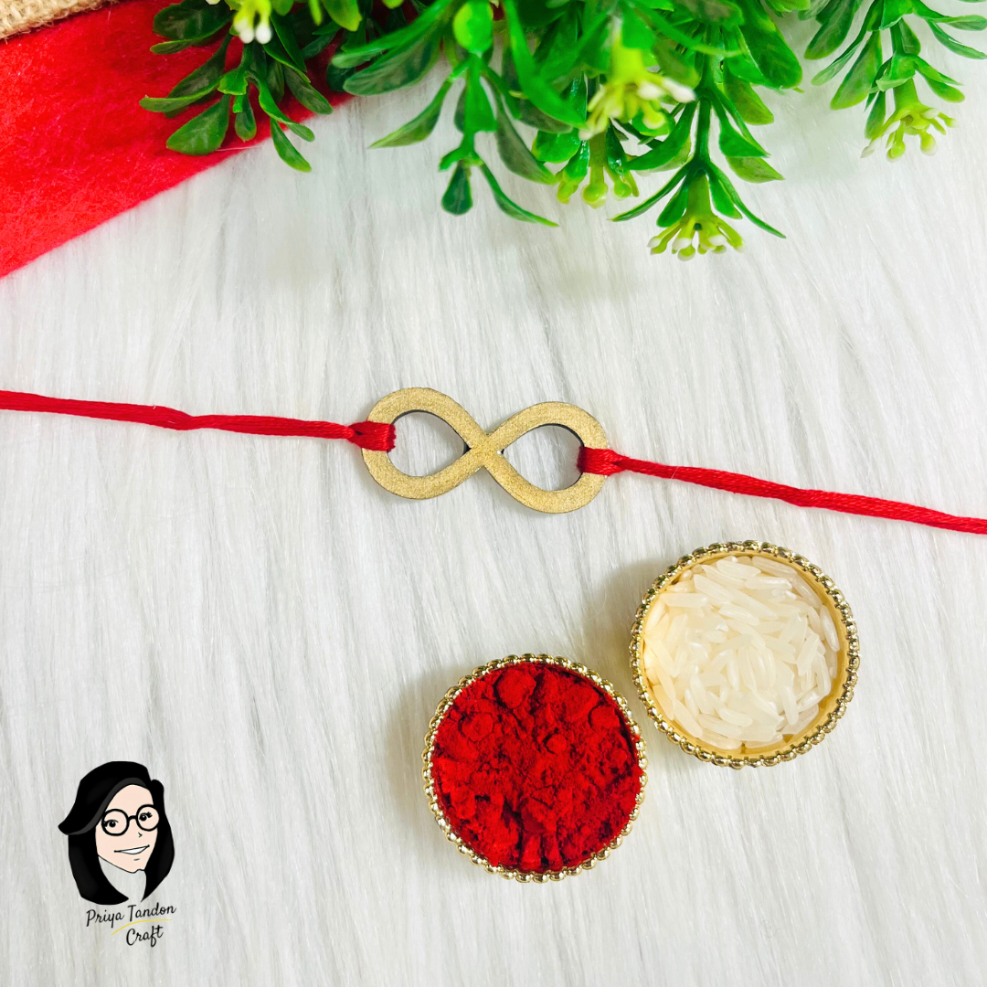 Handmade Infinity Rakhi (Fridge Magnet)