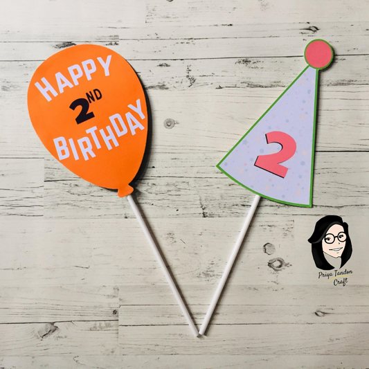 Handmade Props for 2nd Birthday Party Celebration