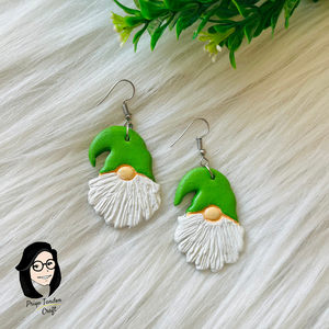Christmas Gnome Clay Earrings