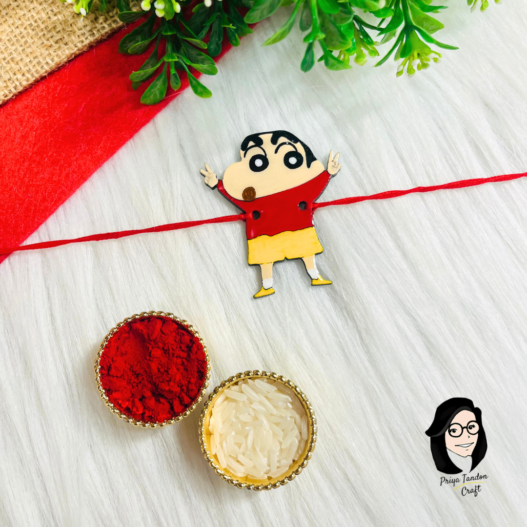 Handmade Shinchan Rakhi (Fridge Magnet)