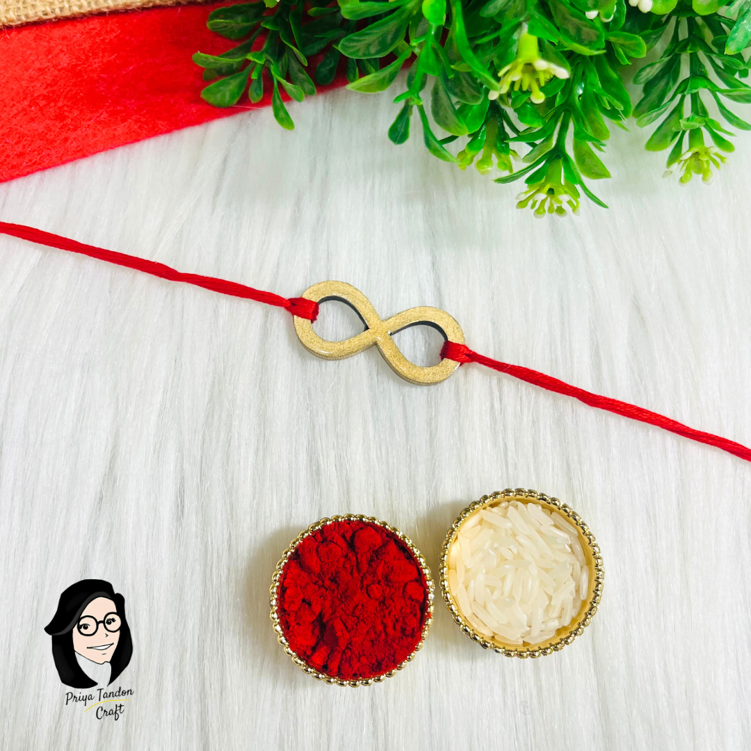 Handmade Infinity Rakhi (Fridge Magnet)