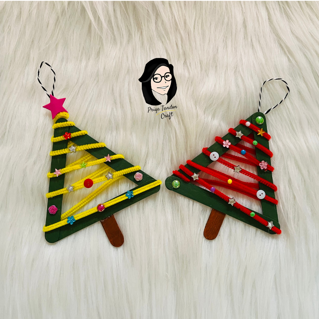 Christmas Tree Hangings For Home Decoration (Set of 2)