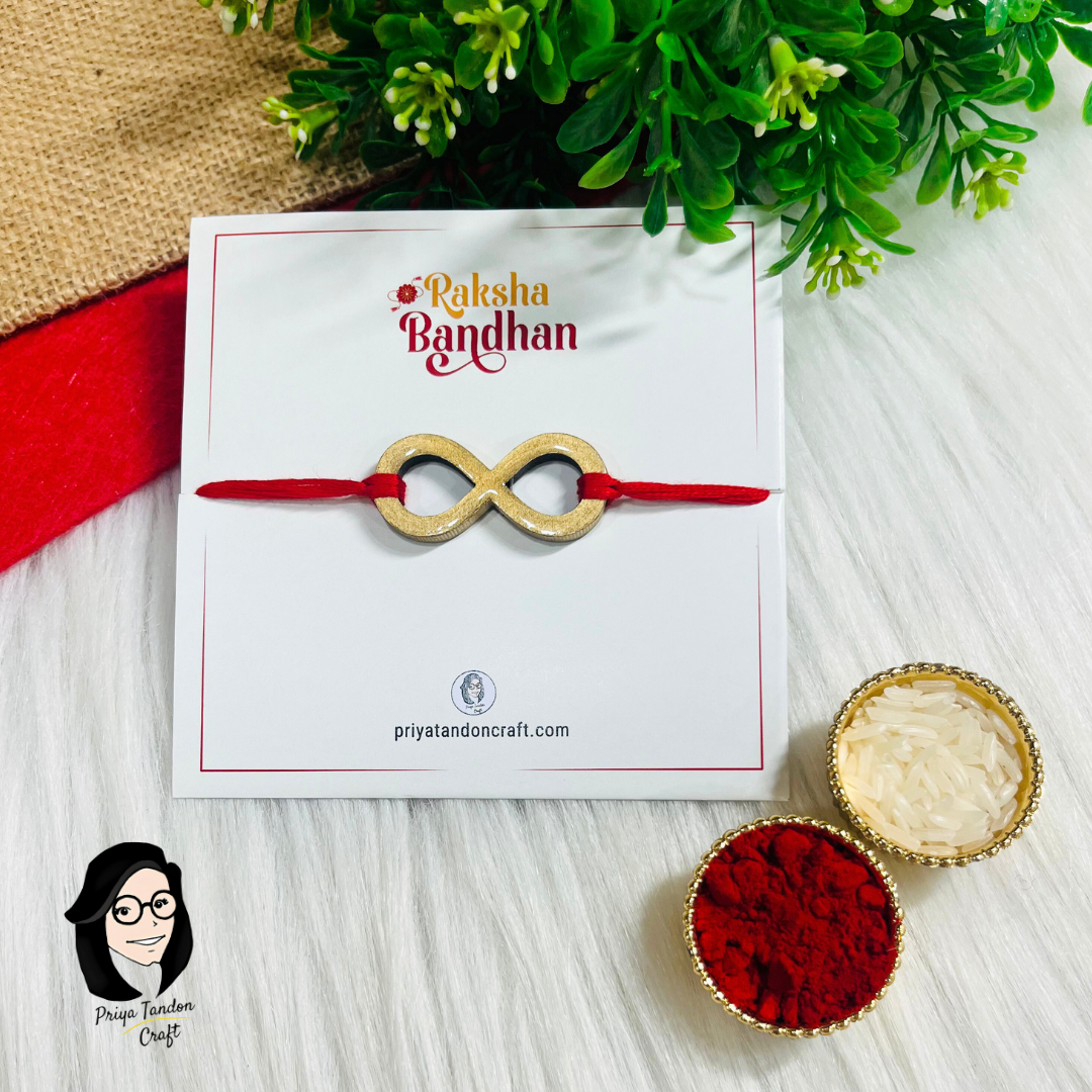 Handmade Infinity Rakhi (Fridge Magnet)