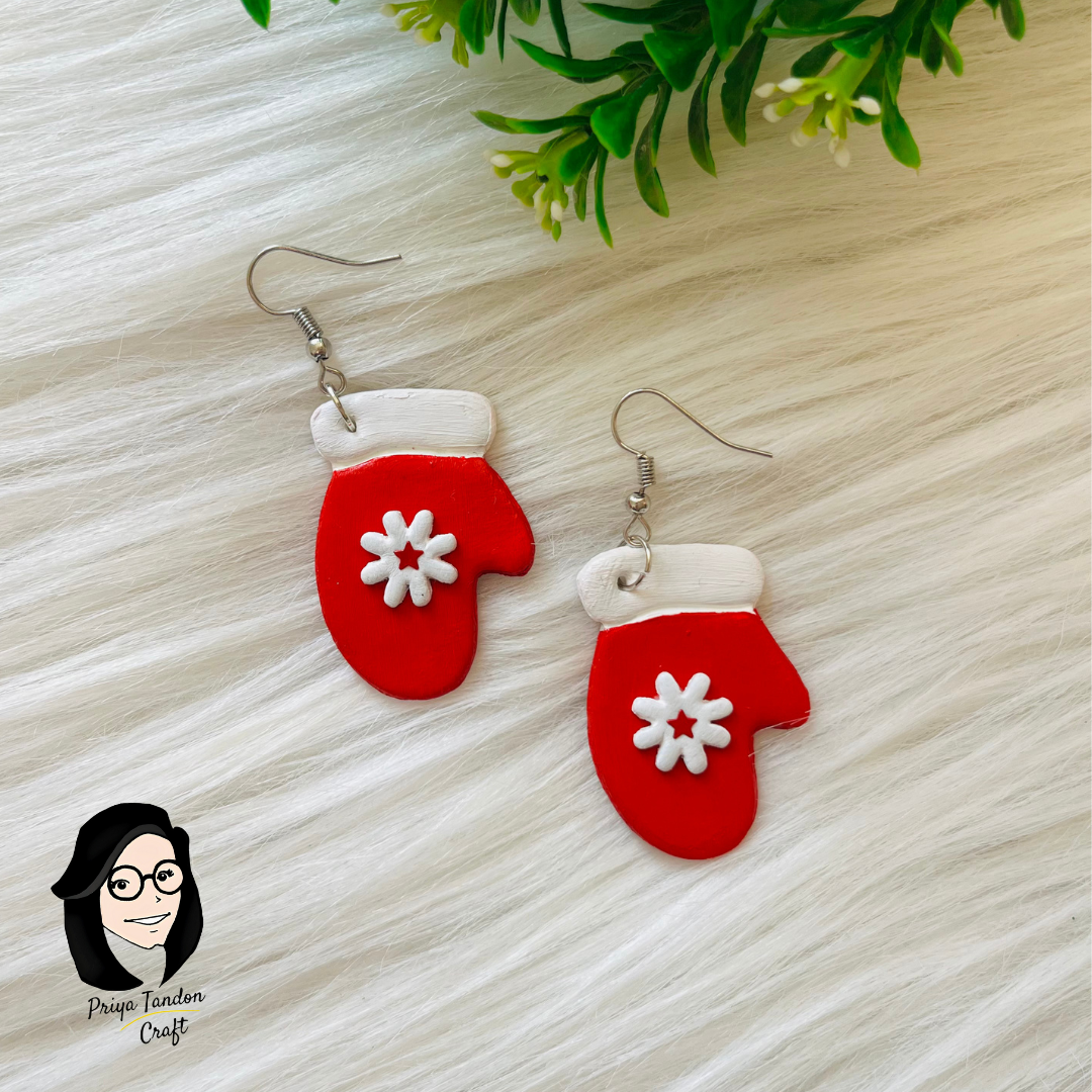 Christmas Gloves Earrings