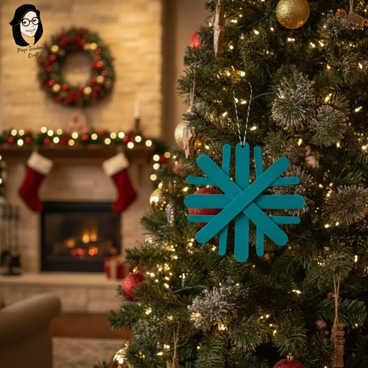 Snow Flake Wall Hanging For Christmas- Set of 2
