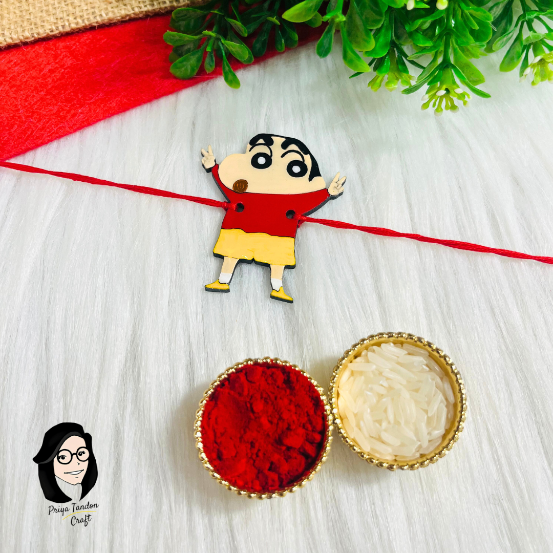 Handmade Shinchan Rakhi (Fridge Magnet)