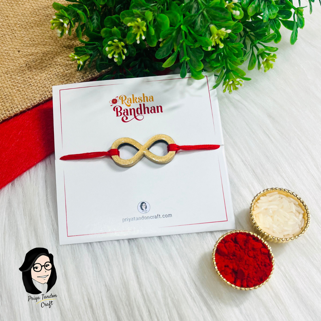 Handmade Infinity Rakhi (Fridge Magnet)