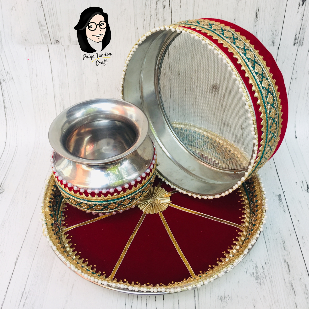 Karwa Chauth Thali - Handmade by Priya Tandon