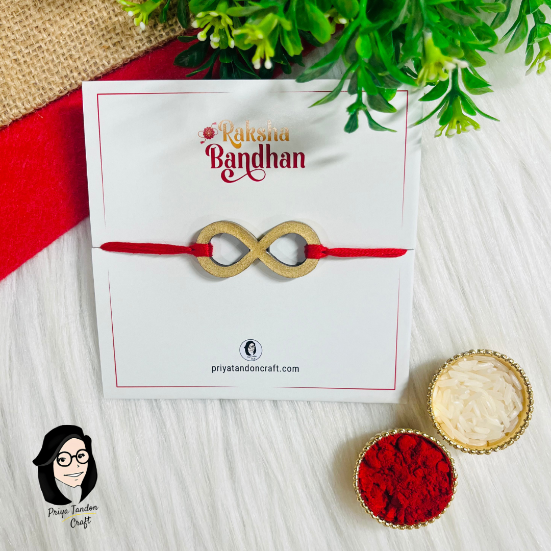Handmade Infinity Rakhi (Fridge Magnet)