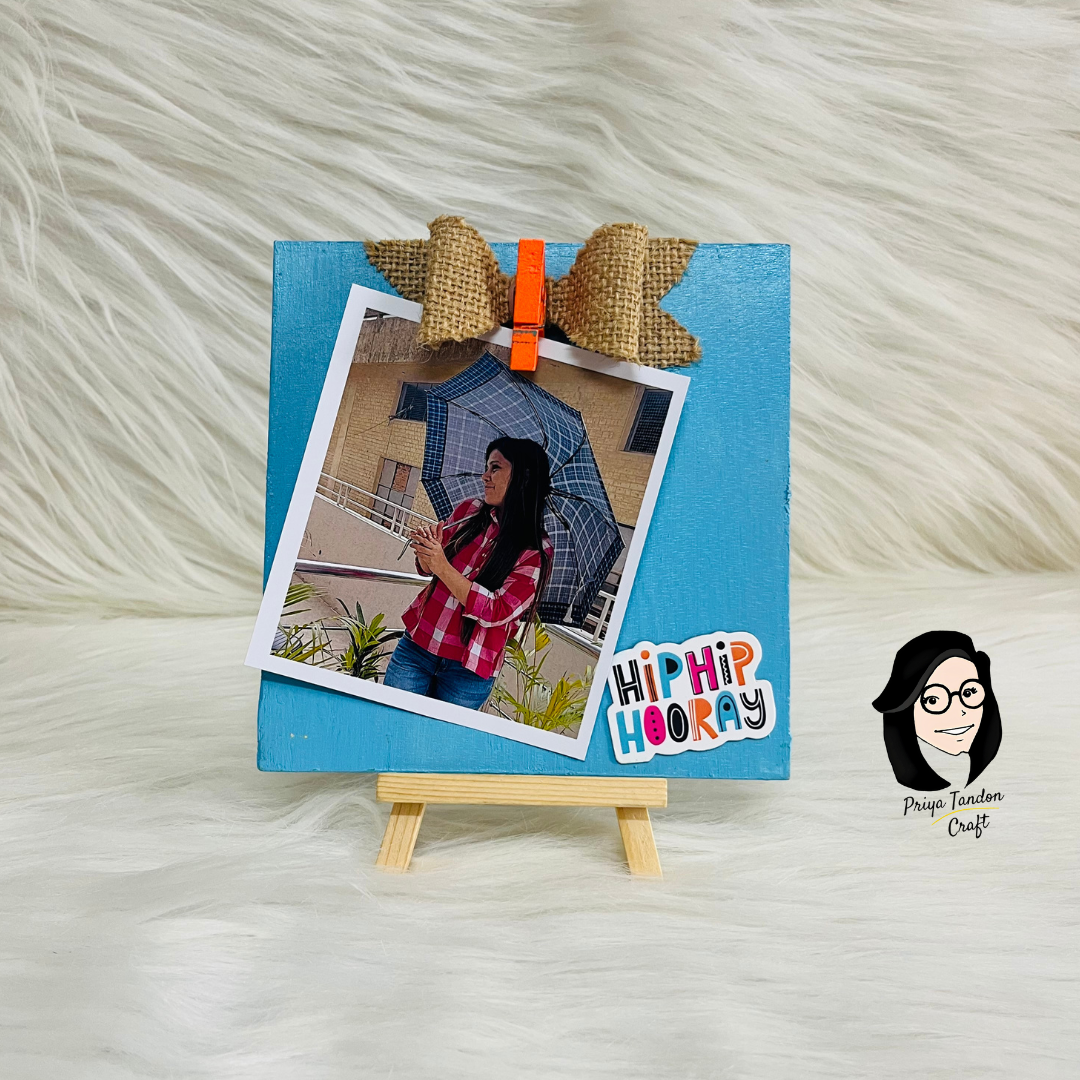 'HIP HIP HOORAY' Handmade Photo Holder