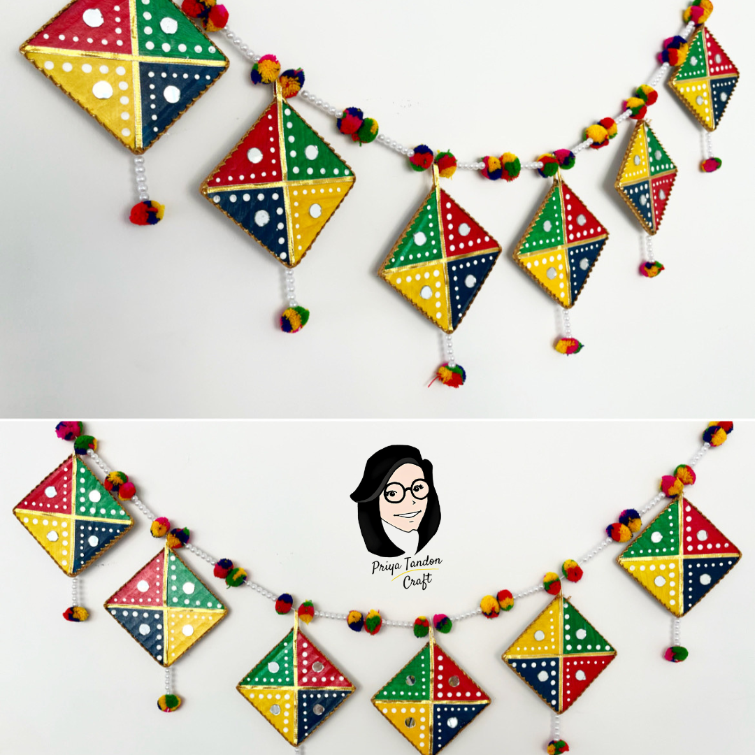 Kite-Shaped Toran for Festive Decoration