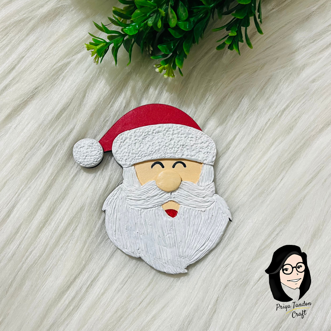 Santa Claus Clay Fridge Magnet
